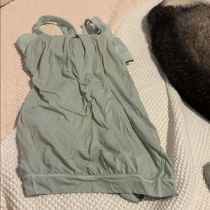 Light Green and blue  Sleeveless Top with bra  lululemon